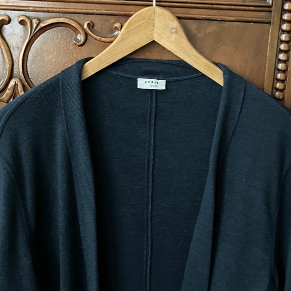 Classic Akris Punto Navy Wool Sweater - Picture 2 of 8